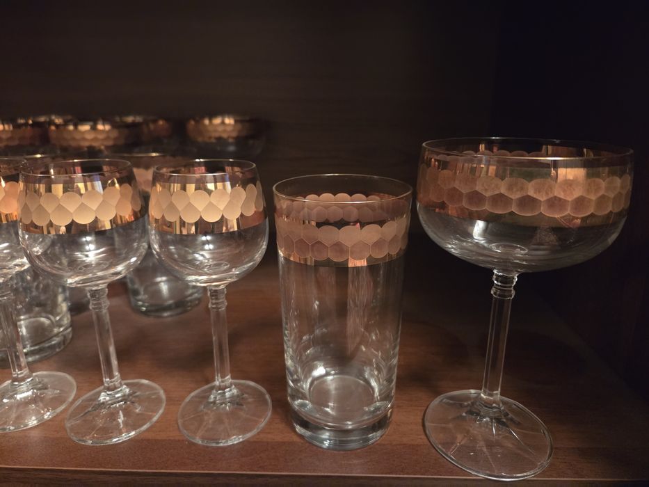 Кришталевий набір бокалів та фужерів Богемія