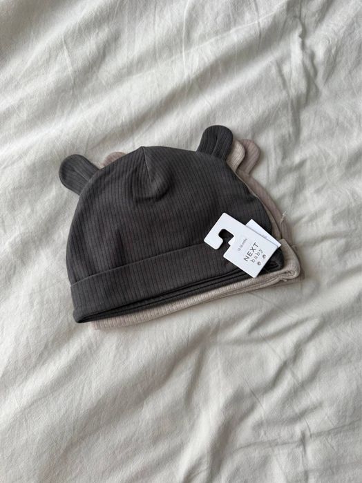 Шапочки next 3шт на хлопчика нові