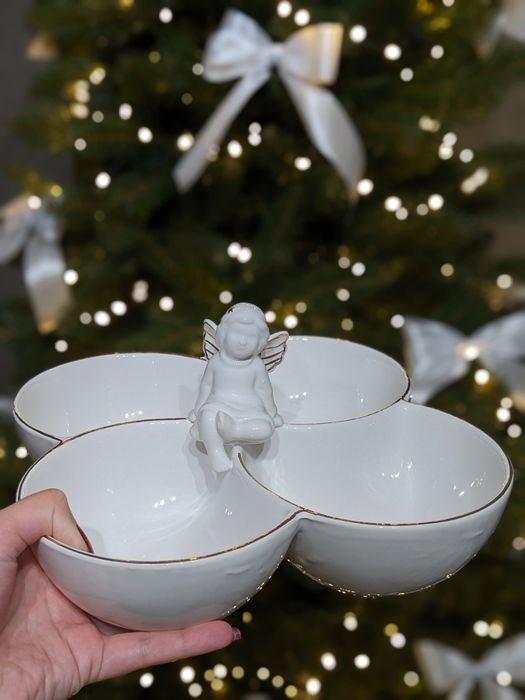Patera z aniołkiem - nowa z metką | porcelana
