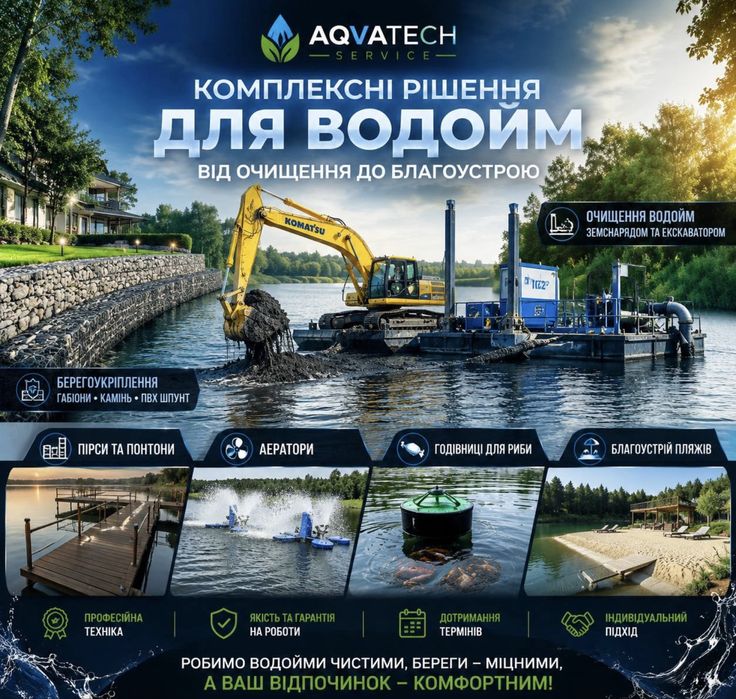 Комплексні рішення для водойм