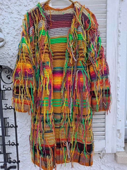 Kardigan z frędzlami      HandMade