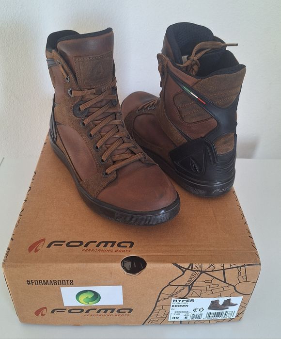 Botas moto Forma Hyper impermeáveis como novas