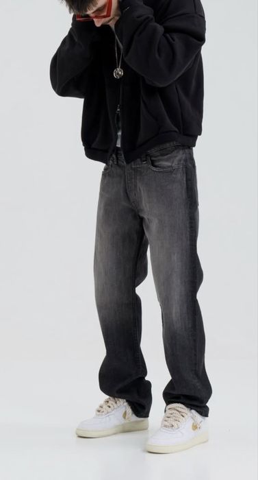 Straight washed black jeans Прямі вільні