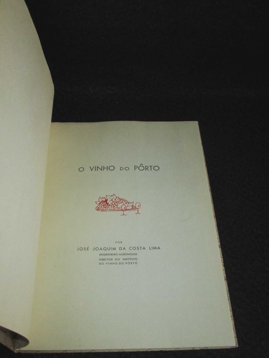 Livro O Vinho do Porto José Joaquim da Costa Lima