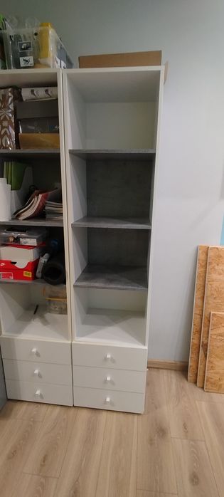 Biurko młodzieżowe biało szare nigma