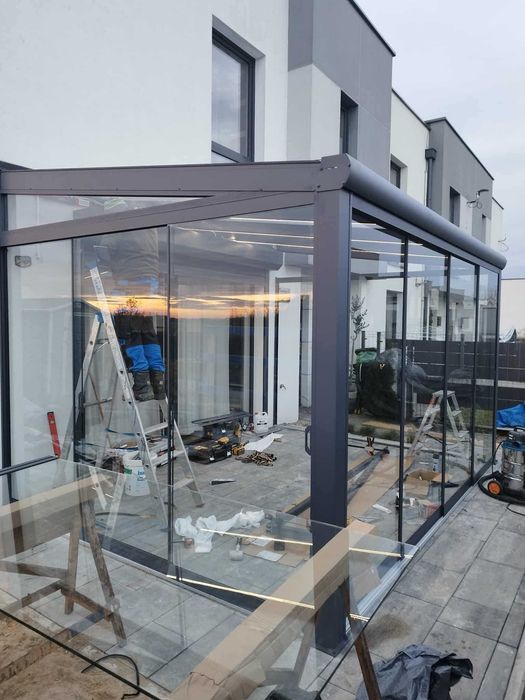 Ogród zimowy, pergola, zadaszenie aluminiowe wiata samochodowa