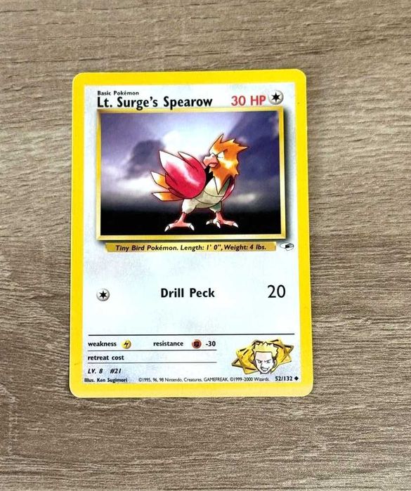 Gym Heroes Cartas Originais Pokémon TCG WOTC - ING