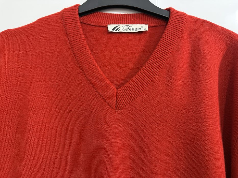 Sweter meski bordowy M/L kaszmir super stan drugi gratis