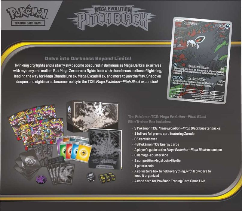Pokémon TCG: Mega Evolution - Pitch Black - Elite Trainer Box
