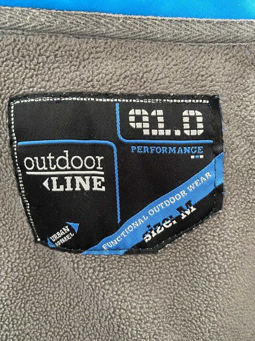 Bluza softshell kurtka sportowa trekkingowa niebieska polar M