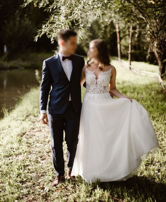 Piękna suknia ślubna rozmiar 34, okazja!