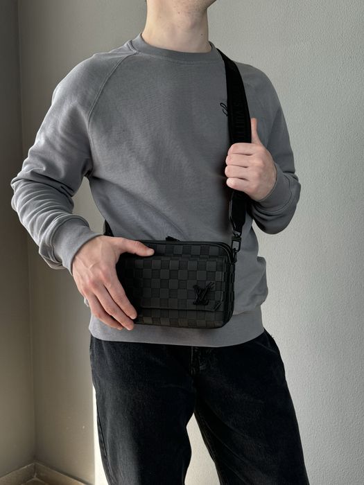 РОЗПРОДАЖ мужская сумка Louis Vuitton чоловіча сумка барсетка месенджер клатч через плече кросбоді