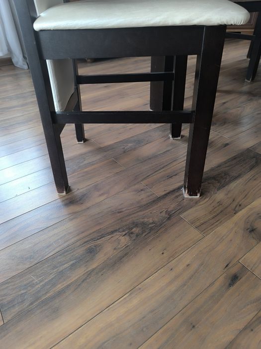 Stół rozkładany + 6 krzeseł | 200–280 cm | drewniany komplet