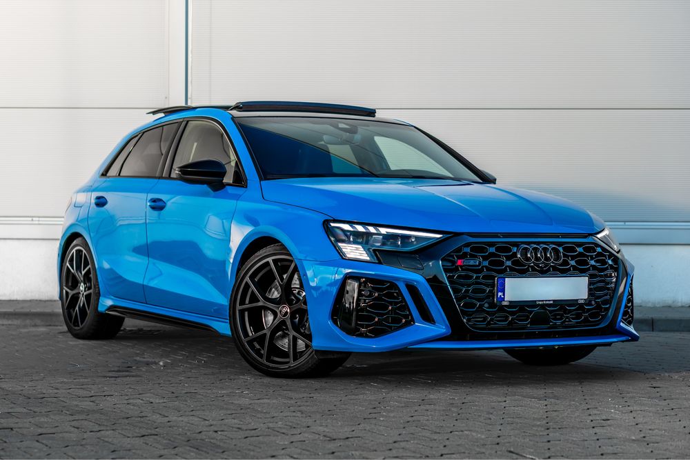 Wynajem AUDI RS3 3.8sek 0-100 Wypożyczalnia aut sportowych i premium