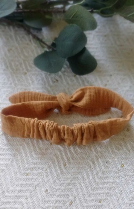 opaska pin up muślin brąz