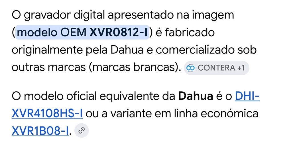 NVR NOXT Da Dahua OEM de 8 analógicos canais + 2IP disco 550GB , 3 câmaras, 2 cabos BNC transformadores , adaptador de energia para 4 camaras.