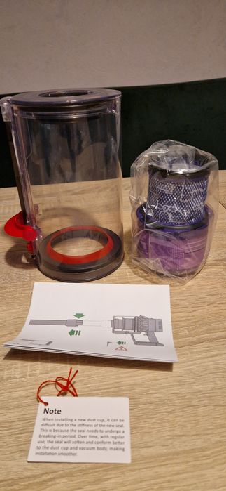 Pojemnik na kurz Dyson +filtr, zamiennik