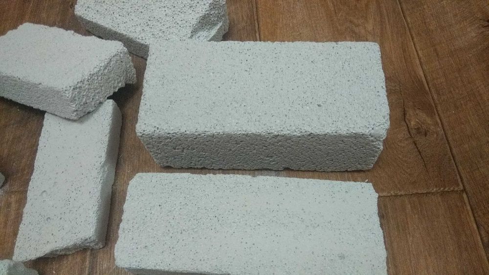 цегла кирпич легковесный белый остатки