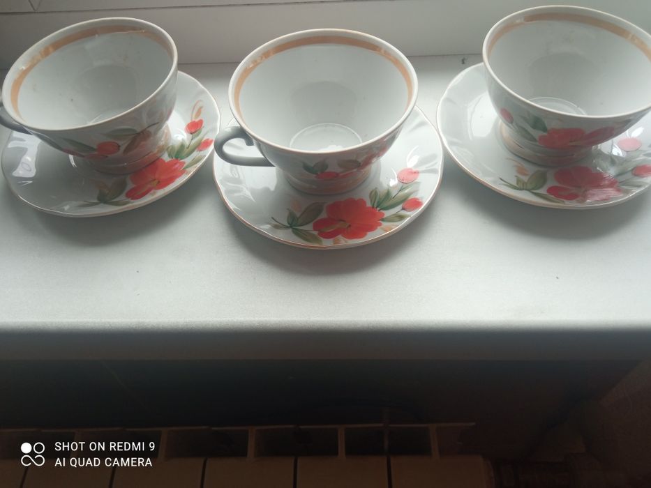 Порцеляновий, фарфоровий чайний сервіз
