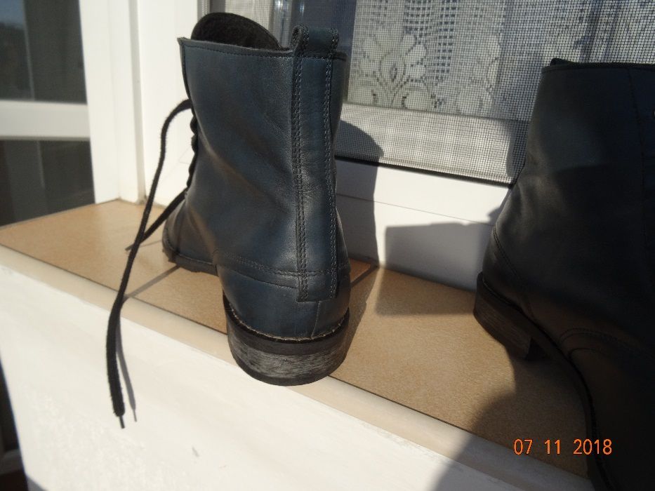 Buty damskie ocieplane skóra 38