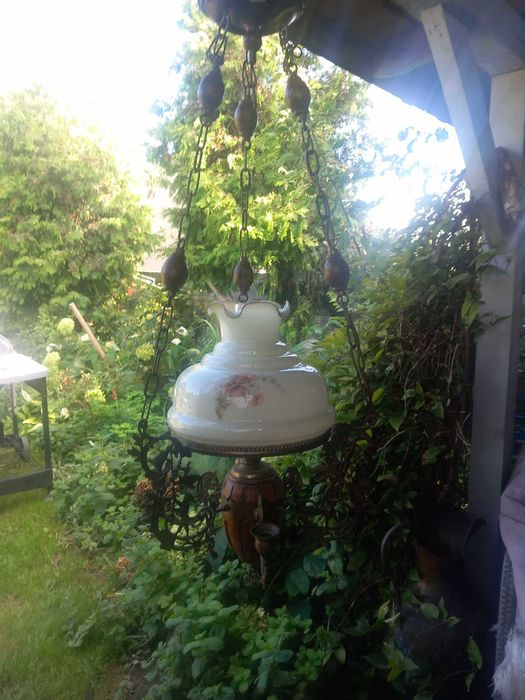 Lampa wisząca. Antyk.