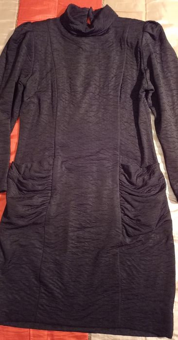 Vestido preto manga comprida