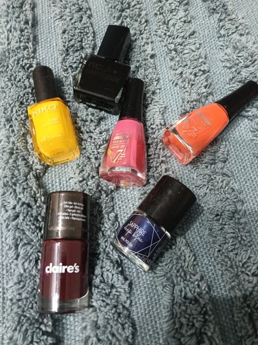 Zestaw używanych lakierów do paznokci Kiko innych