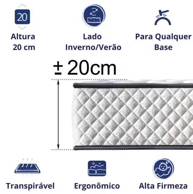Colchão Viscoelástico 90x200