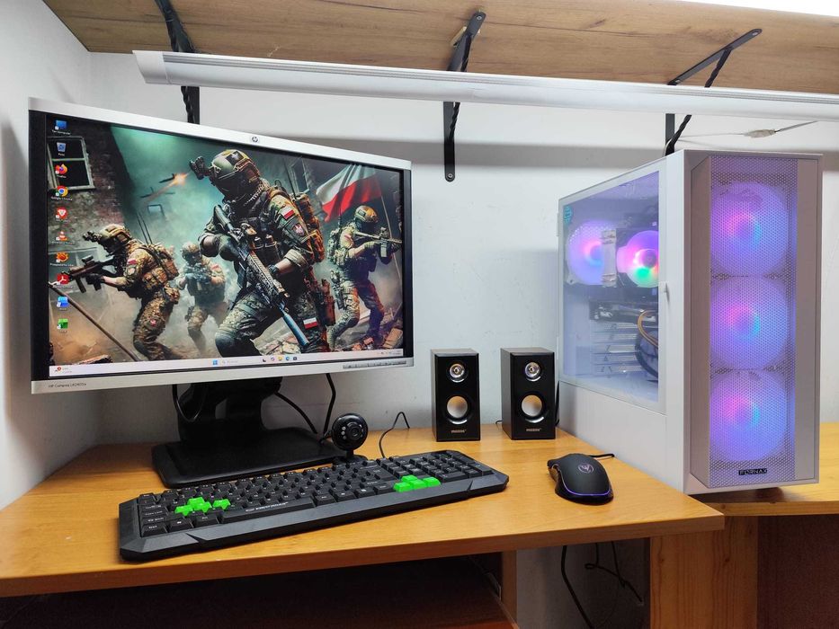 Gamingowy komputer. M.2 NVMe, RX580 8GB, 64GB RAM,8-12rdzeni+akcesoria