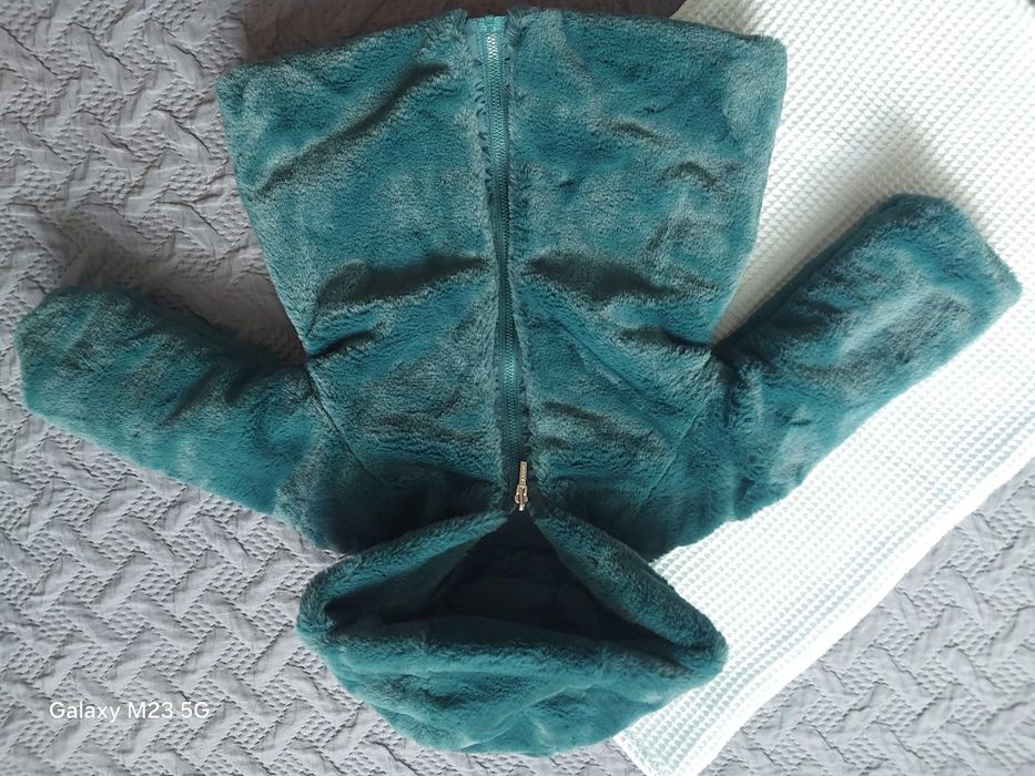 Dwustronna elegancka kurtka dziewczęca Mayoral, butelkowa zieleń, r80