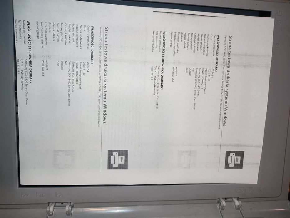 Urządzenia wielofunkcyjne Samsung SCX 3400