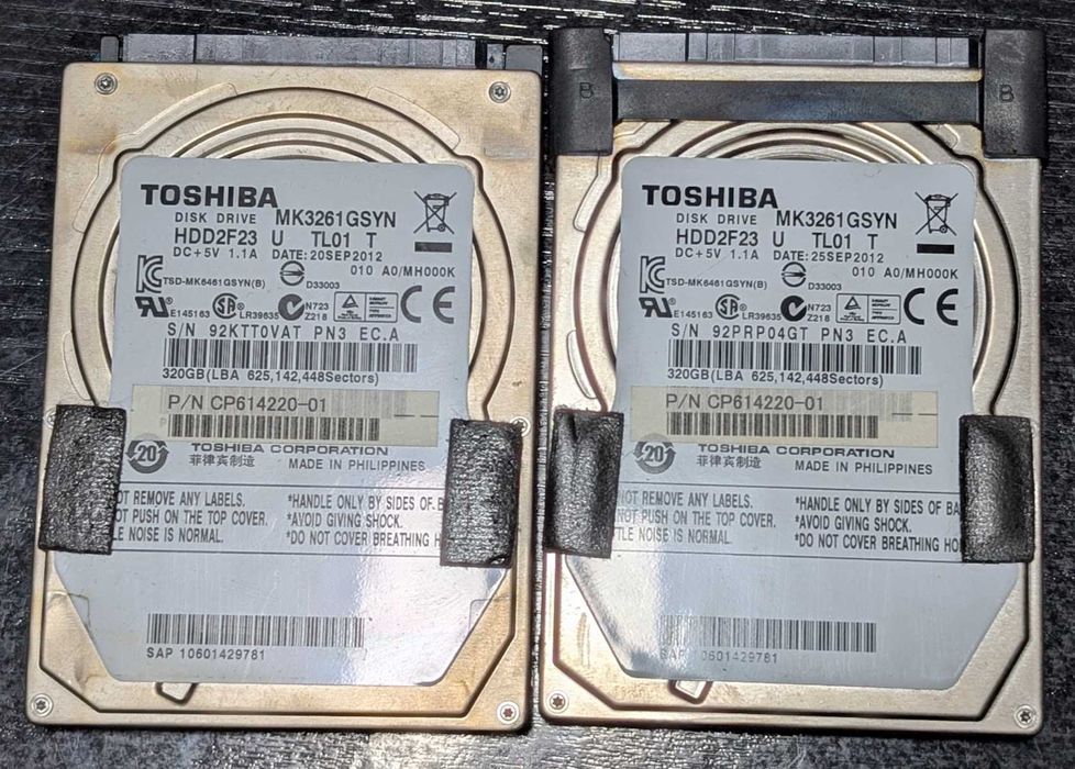 Disco sata 320GB Toshiba 2,5''
