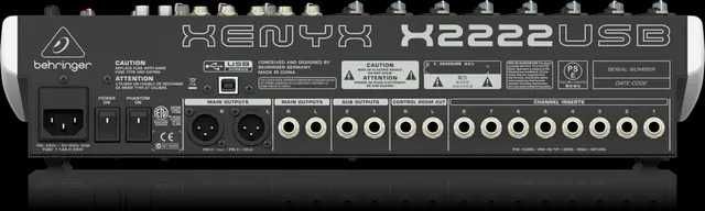 Mesa Behringer Xenyx X2222USB, ideal para estúdio, bandas e Live