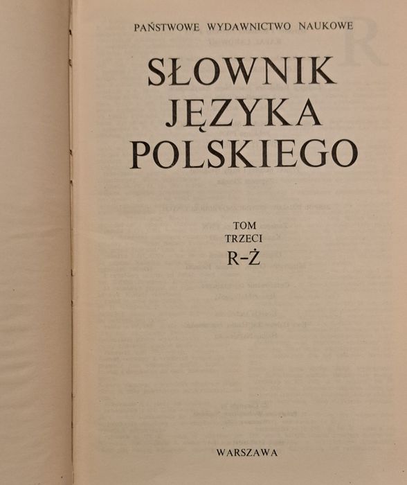 Słownik języka polskiego III tomy