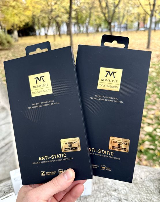 Защитное стекло iPhone 16 17 pro max ПРЕМИУМ качество HD Strong Glass