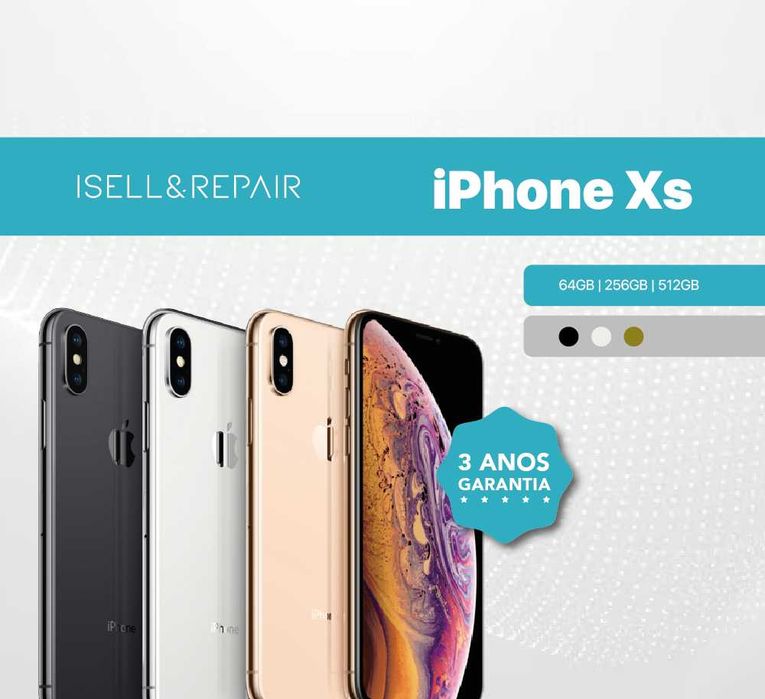 SEMI NOVO - iPhone XS - 64GB / 256GB / 512GB - 3 ANOS GARANTIA