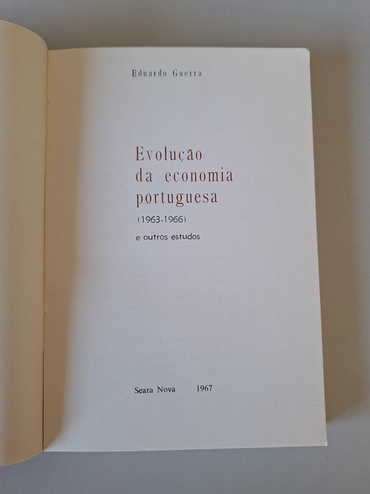 Evolução da economia portuguesa e outros estudos - Eduardo Guerra