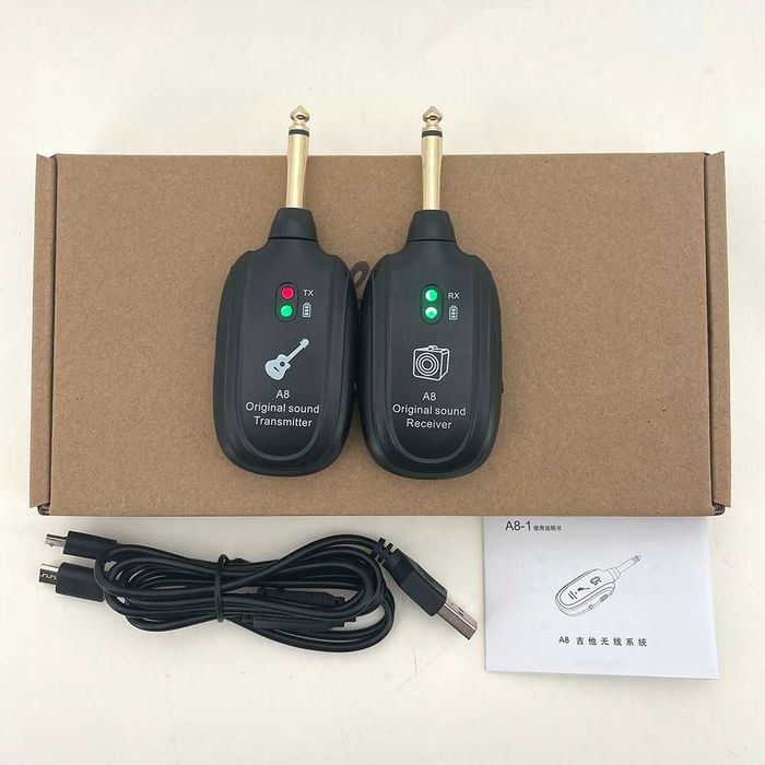 Sistema Transmissor Recetor Guitarra Sem Fios Guitar Bluetooth