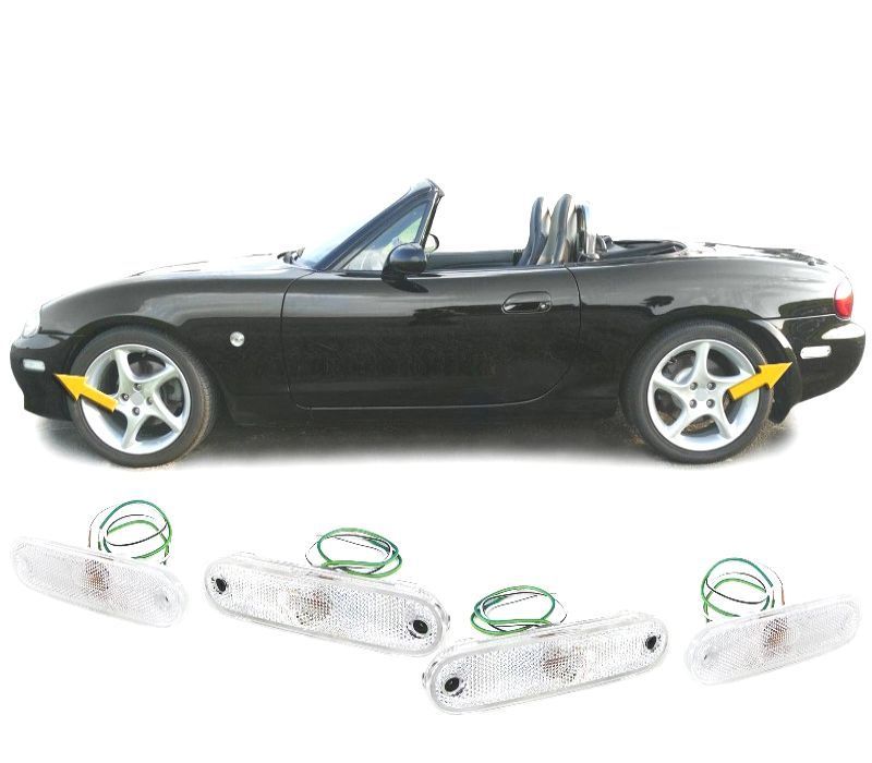 PISCAS LATERAIS PARA MAZDA MX5 89-05 BRANCO