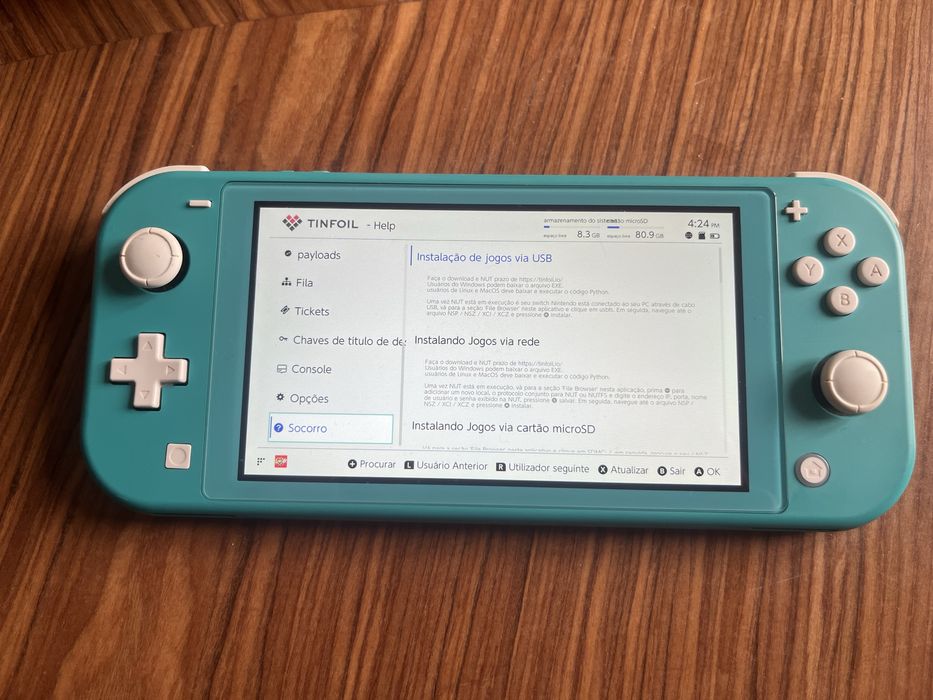 Nintendo Switch Lite DESBLOQUEADA