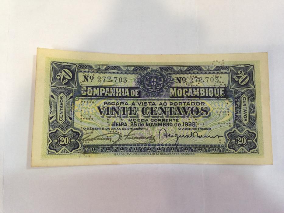 Nota da Companhia de Moçambique 1933