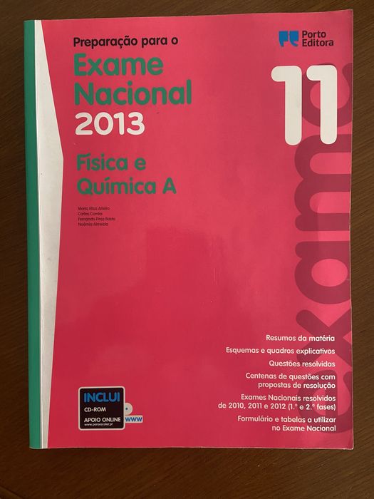 Livro de preparação para Exame Nacional de Física e Química A, 11º ano