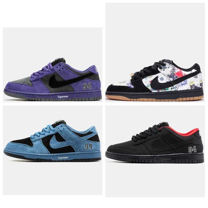 Унисекс кроссовки Nike SB Dunk Low x Supreme кросівки найк данк суприм