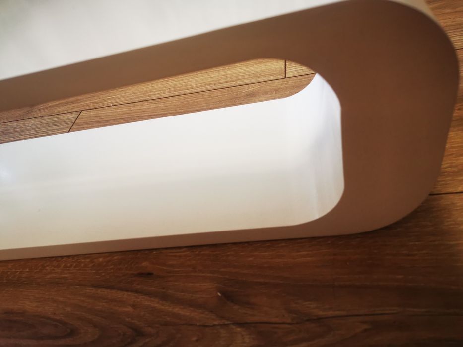 Fantazyjna biała półka lakierowana 95cm