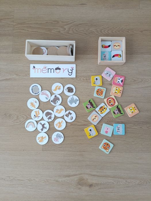 Gra memory, dwa zestawy