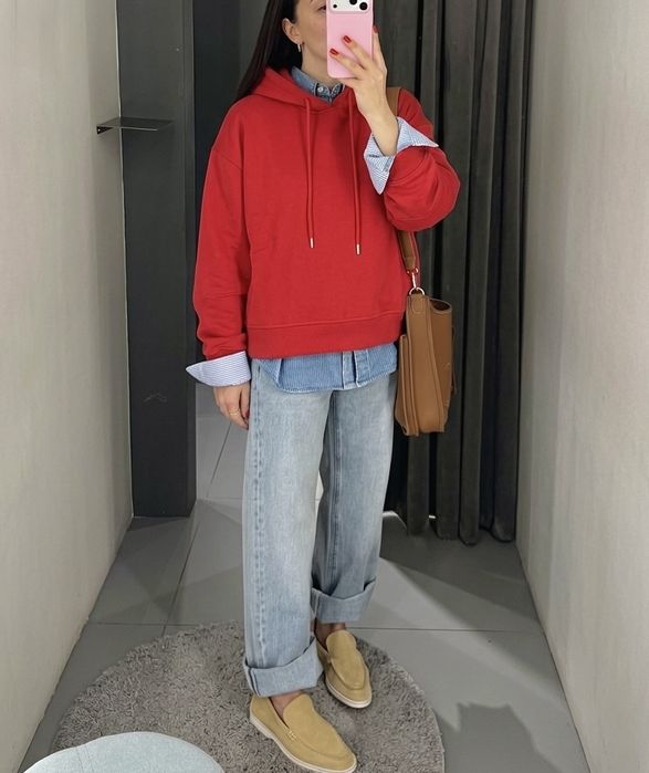 Czerwona bluza Zara L