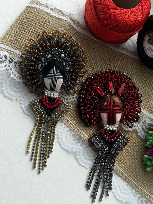 Брошка- мотанка