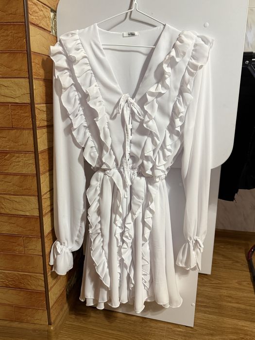 Біла шифонова сукня, xs-l