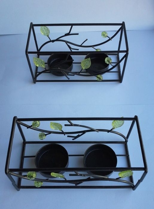 2 Suportes Duplos para Velas - Novos