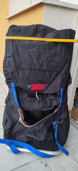 Bardzo lekki plecak na aluminiowym stelażu wys 76cm szer 40 cm